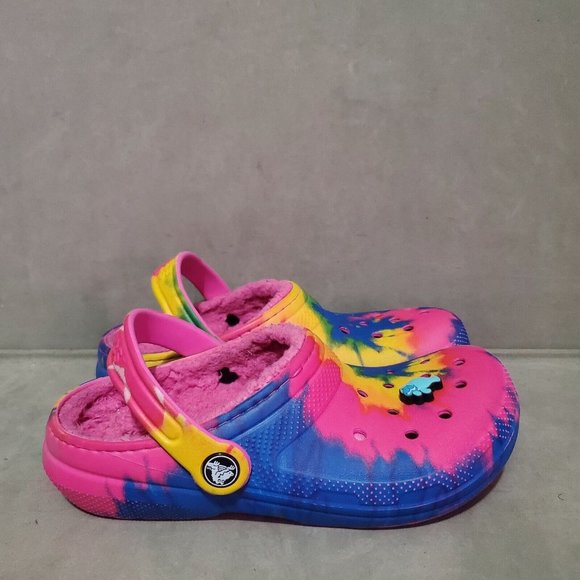 CROCS Shoes Crocs Tye Die Clogs Size Junior 3 J 3 Girls Poshmark